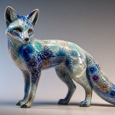 animal standing in natural pose