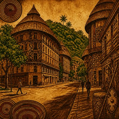 Ugandan Art Style Style Transfer Example