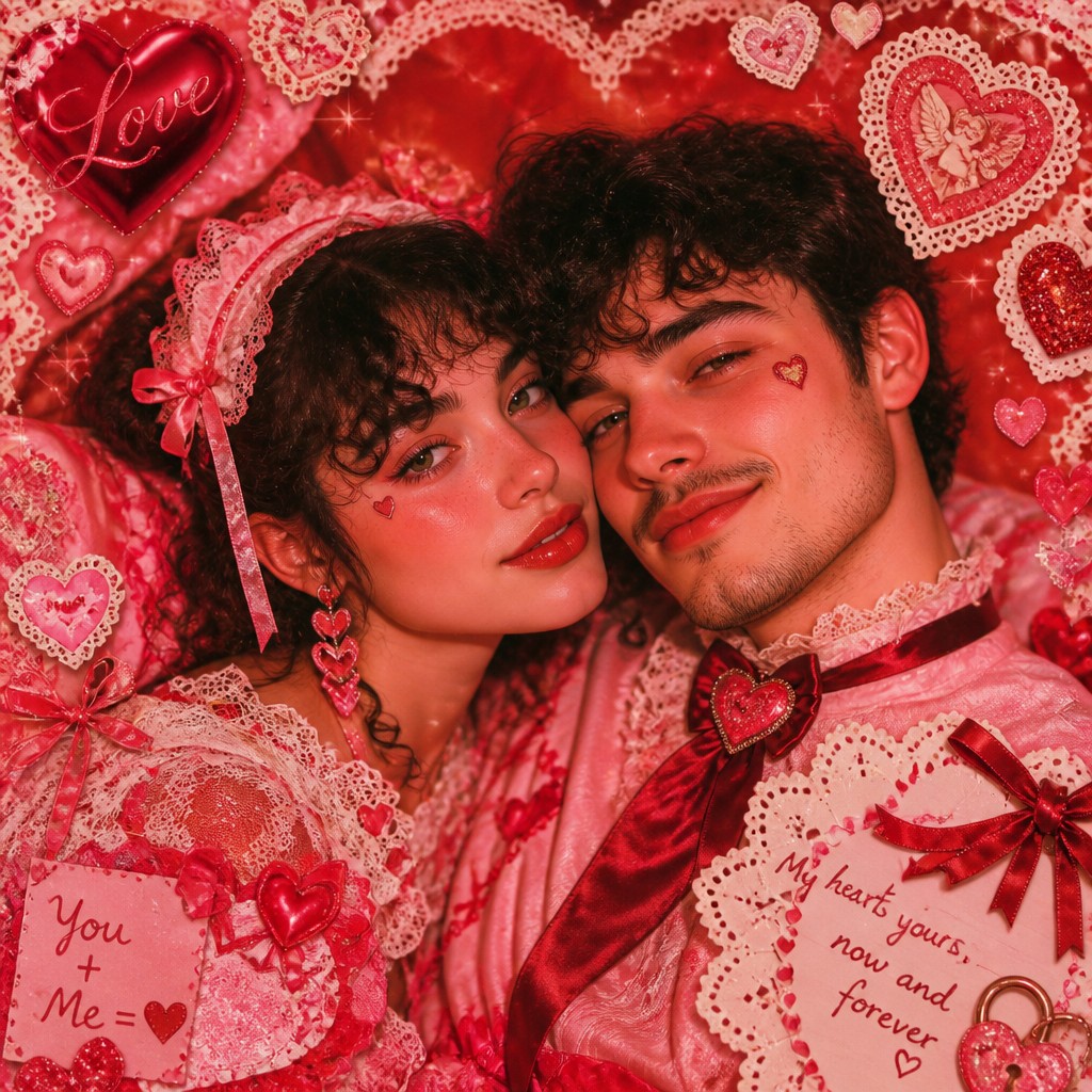 portrait of two people together — Lovecore Aesthetic