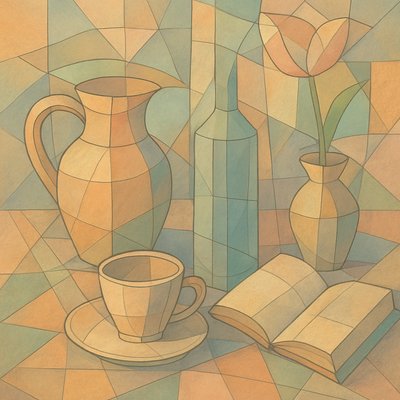 still life with everyday objects