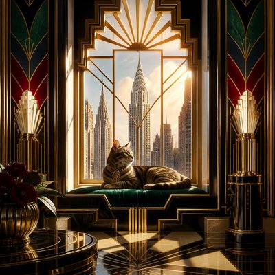 a cat lounging in a sunlit window