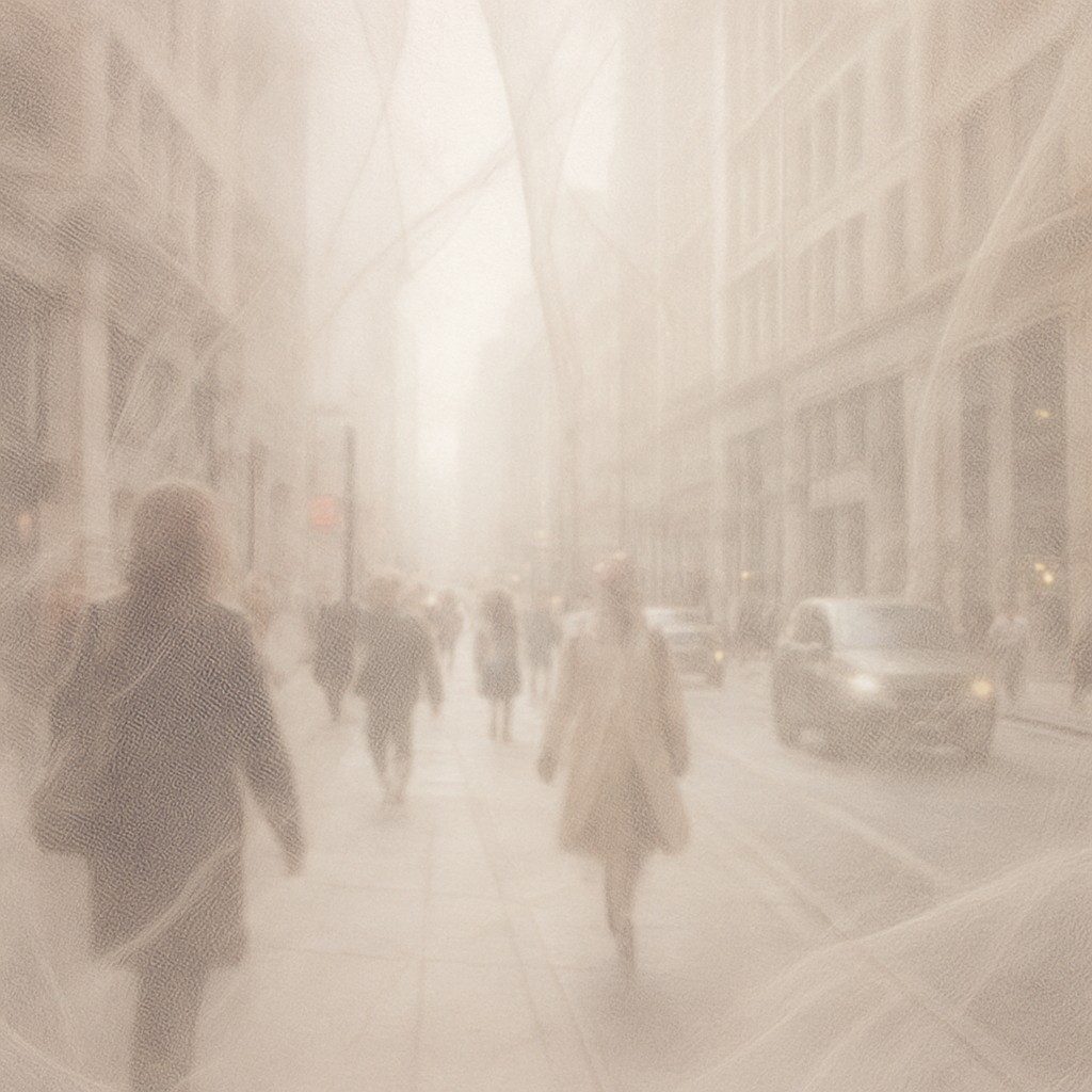 urban street with city activity