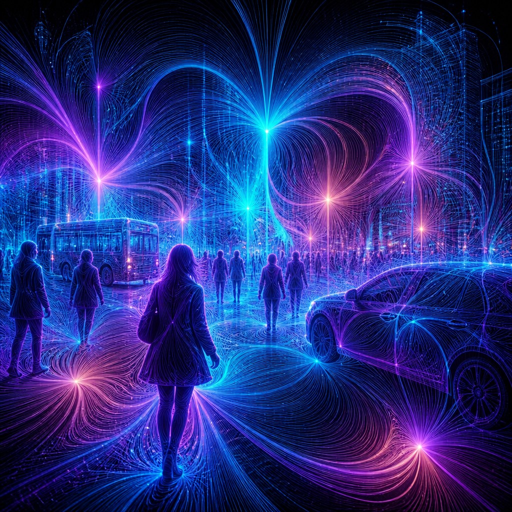 urban street with city activity