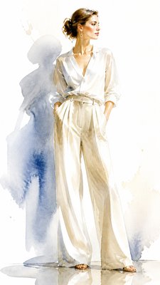 full-length portrait of an elegant figure