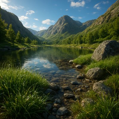 wide landscape with natural scenery