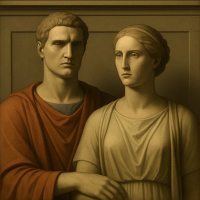 portrait of two people together