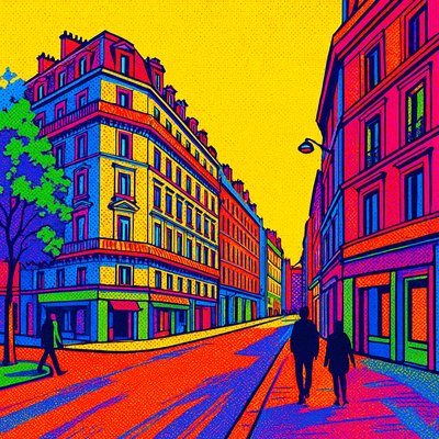 Food Pop Art Style Style Transfer Example