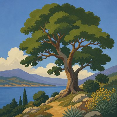 a tree in nature
