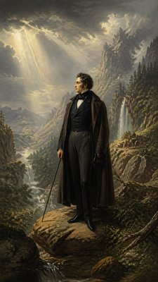 full-length portrait of an elegant figure