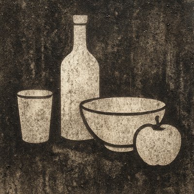 still life with everyday objects