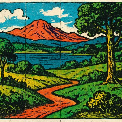 wide landscape with natural scenery