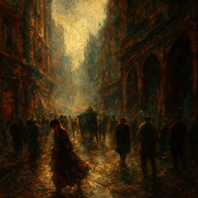 urban street with city activity