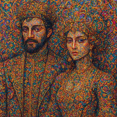 portrait of two people together