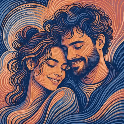 portrait of two people together
