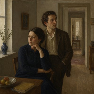 portrait of two people together
