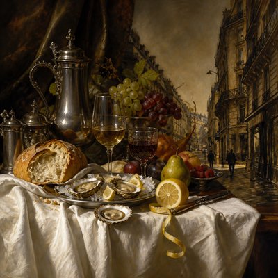 Banquet Still Life Art Style Style Transfer Example