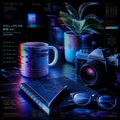 still life with everyday objects
