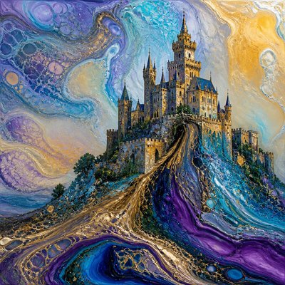 majestic castle on a hilltop