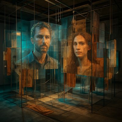 portrait of two people together