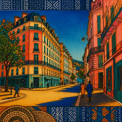 Senegalese Art Style Style Transfer Example