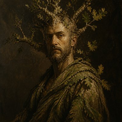 a tree in nature — Self-Portrait Painting Style
