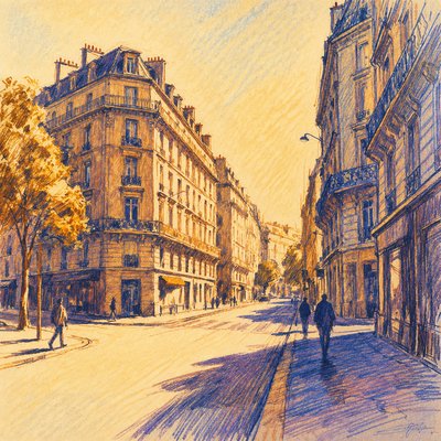 Split-Complementary Colors Art Style Style Transfer Example