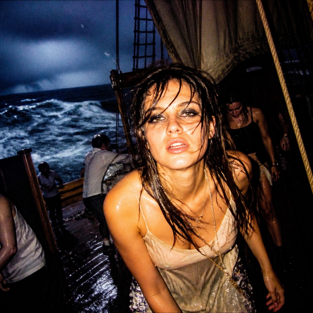 sailing ship on a stormy sea — Indie Sleaze Aesthetic