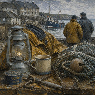 still life with everyday objects — Newlyn Art Style
