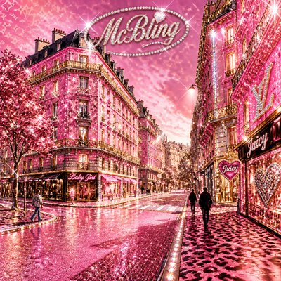 McBling Aesthetic Style Transfer Example