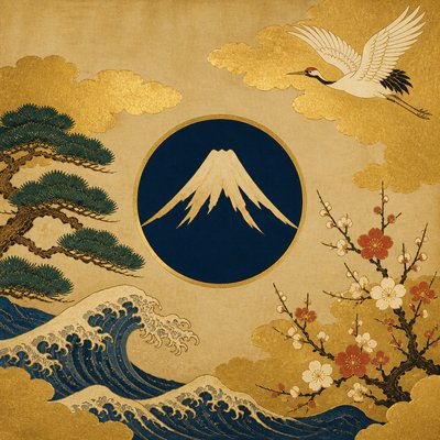 an emblem of a mountain peak inside a circle, simple bold shapes on a plain background, no text or lettering