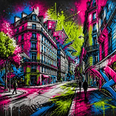 Graffiti Art Style Style Transfer Example