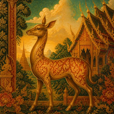animal standing in natural pose