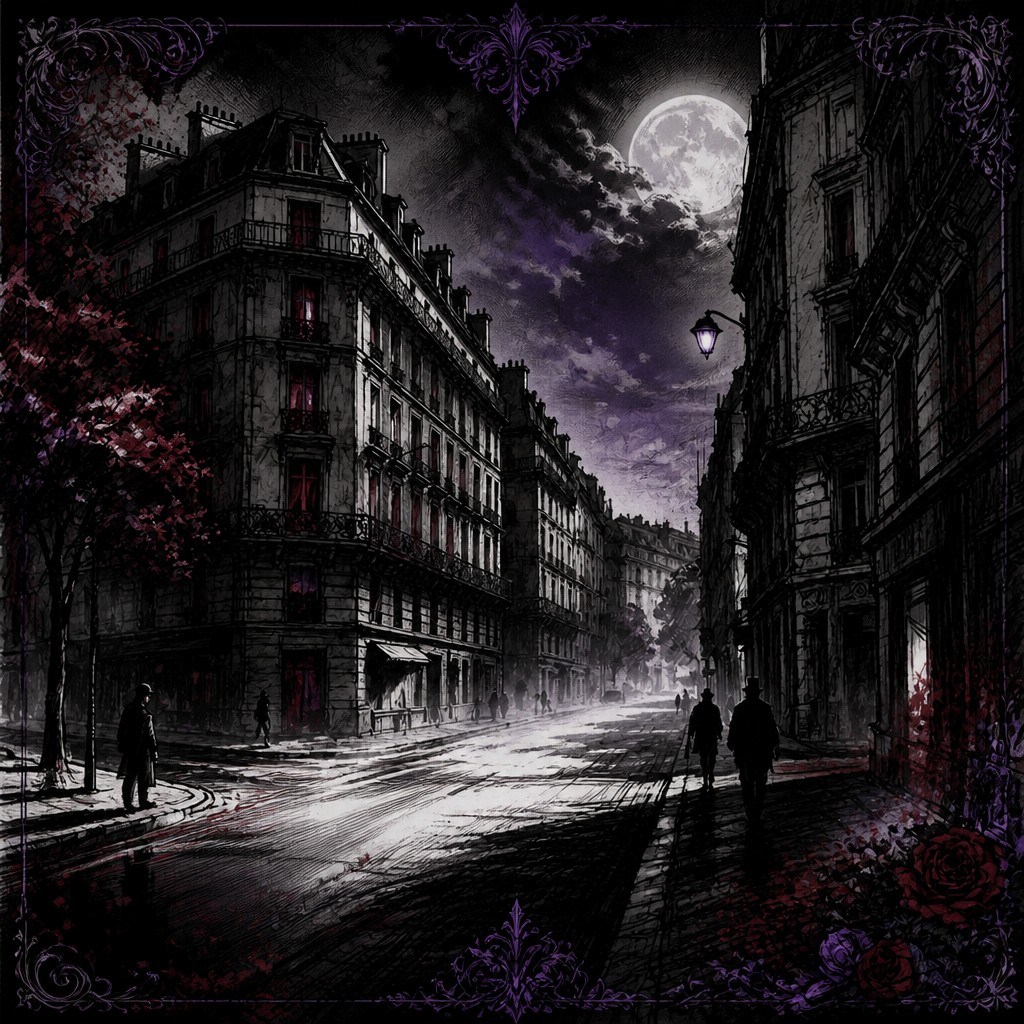 Dark Gothic Anime Art Style Style Transfer Example