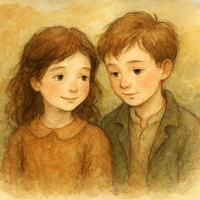 portrait of two people together