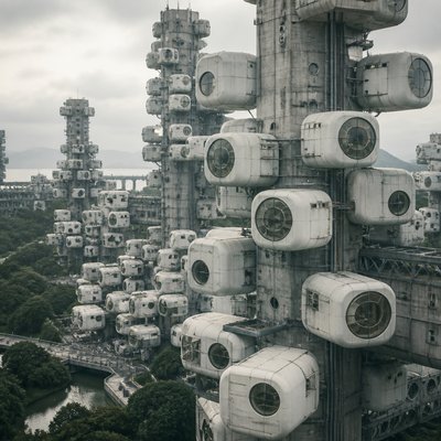 wide landscape with natural scenery — Metabolist Architecture