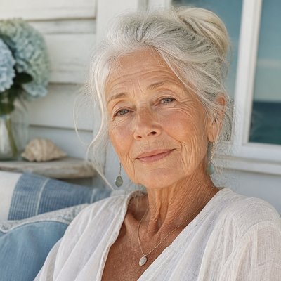 close-up portrait of an elderly person with expressive weathered features