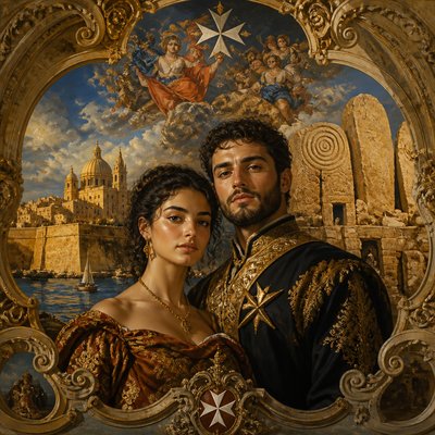 portrait of two people together