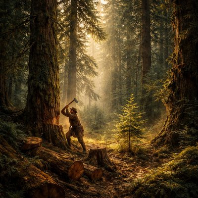 “He heweth him down cedars, and taketh the cypress and the oak, which he strengtheneth for himself among the trees of the forest: he planteth an ash, and the rain doth nourish it.” (Isaiah 44:14, KJV)
