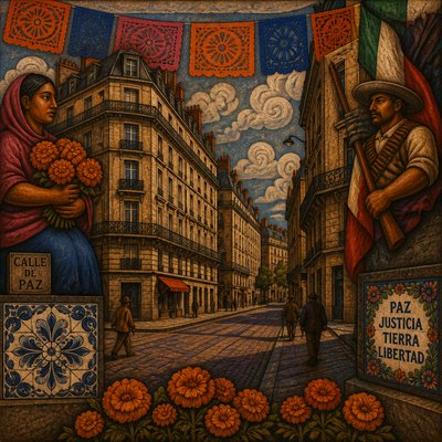 Mexican Art Style Style Transfer Example