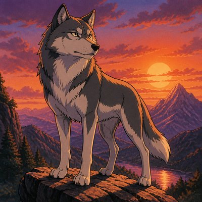 animal standing in natural pose