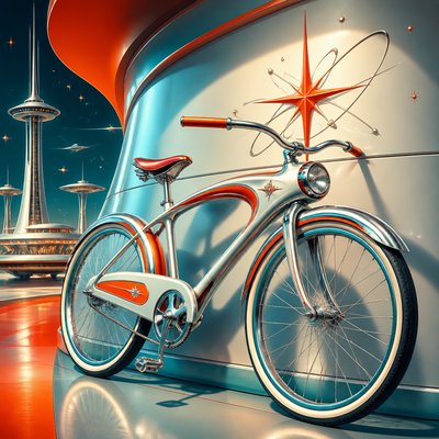 bicyle resting against a wall
