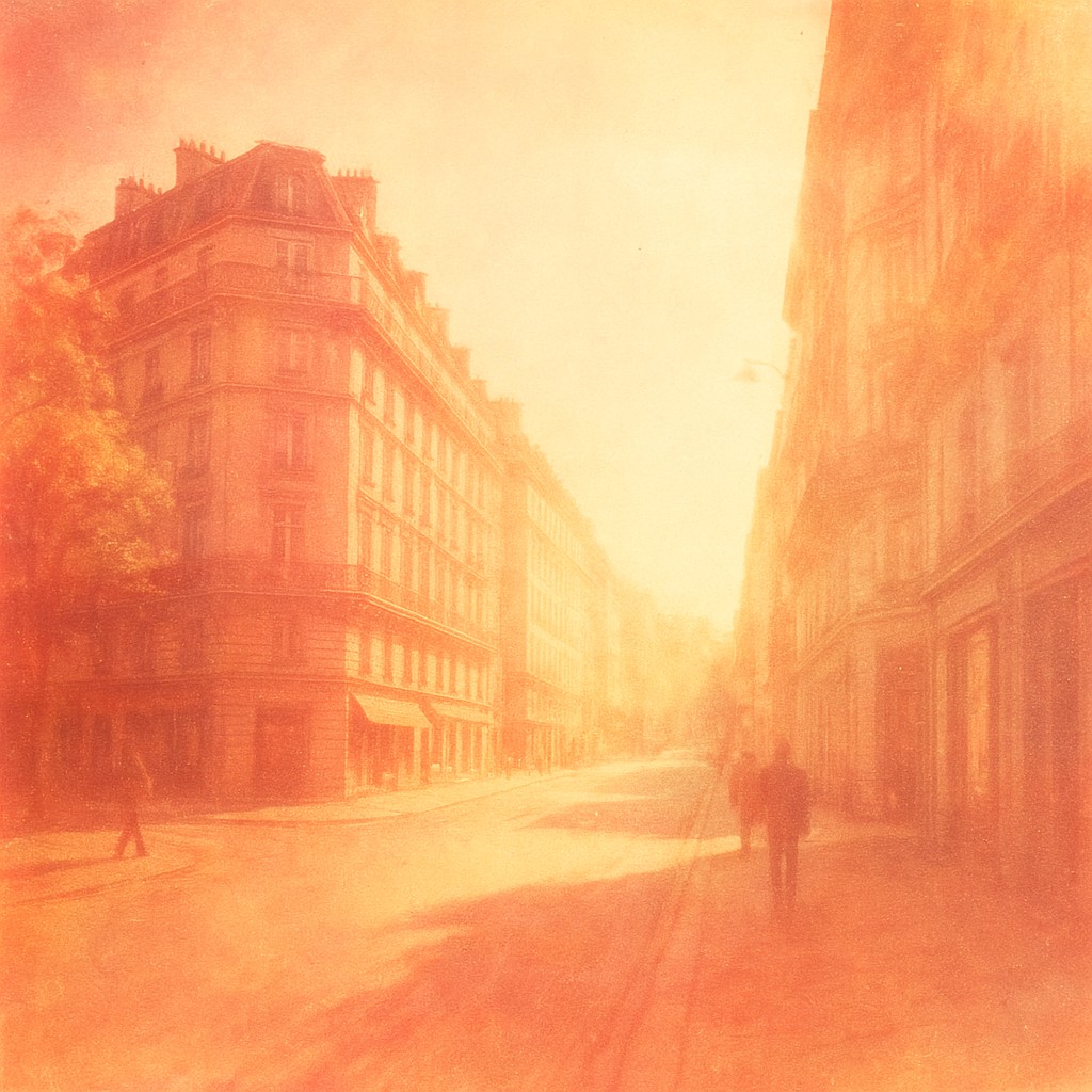 Vintage Film Burn Style Transfer Example