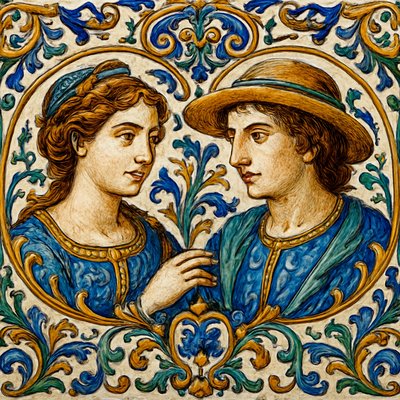 portrait of two people together