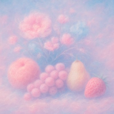 still life arrangement of fruits and flowers