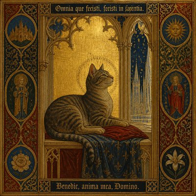 a cat lounging in a sunlit window