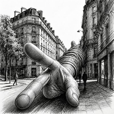 Foreshortening Art Style Style Transfer Example
