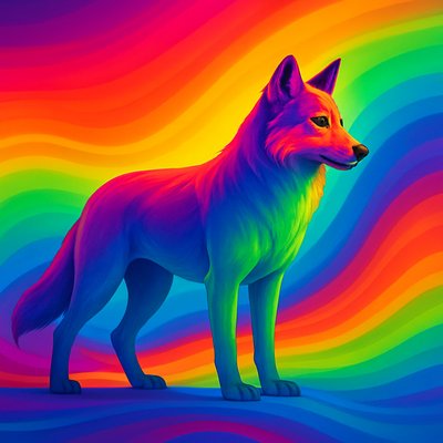 animal standing in natural pose