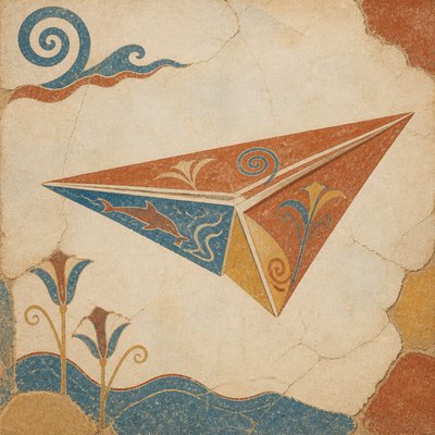 a paper plane, clean minimal composition on a plain background, no text