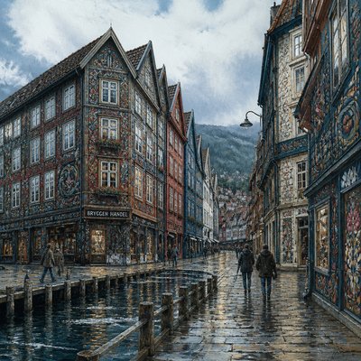 Bergen Art Style Style Transfer Example