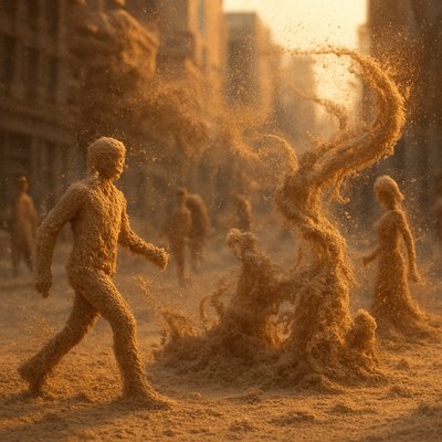 urban street with city activity